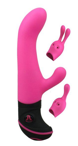 Adrien Lastic Butch Cassidy Pink Rabbit Style Vibrator - Click Image to Close