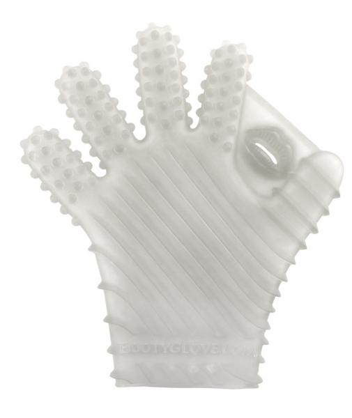Booty Glove Massage Cloud Clear M/XL - Click Image to Close