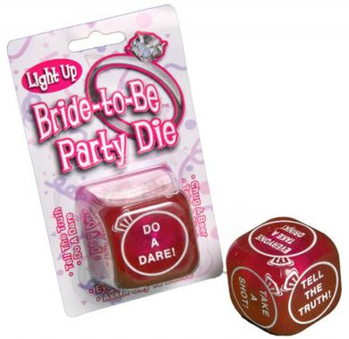 Bride To Be Light Up Party Die