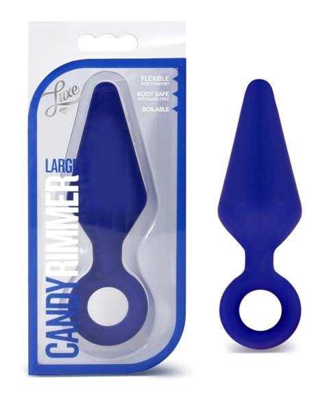 Candy Rimmer Indigo Large Butt Plug - Click Image to Close