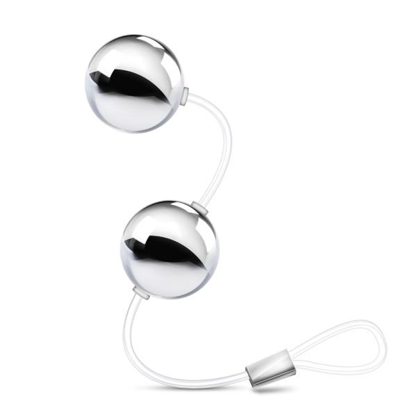 Bonne Beads Weighted Kegel Balls Silver - Click Image to Close