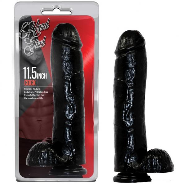 Hard Steel 11.5" Cock Black - Click Image to Close