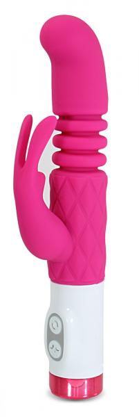 G Rabbit Plush Stroker Pink Vibrator - Click Image to Close