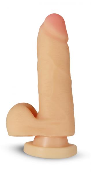 X5 5 Inches Cock Suction Cup Beige Dildo