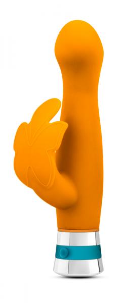 Aria Lotus Flutter Tangerine Orange Vibrator - Click Image to Close