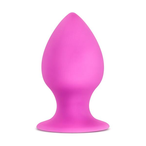 Luxe Rump Rimmer Medium Pink Butt Plug - Click Image to Close