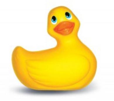 I Rub My Duckie Yellow Floral Oval Package