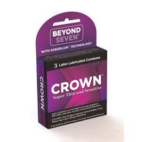 Crown Latex Condoms 3 Pack - Click Image to Close