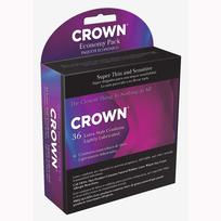 Crown Latex Condoms 36 Economy Pack - Click Image to Close