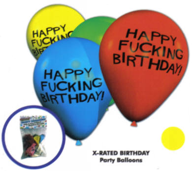 Happy Fucking Birthday Balloons
