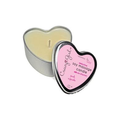 Crazy Girl Soy Massage Candle Pink Cupcake - Click Image to Close