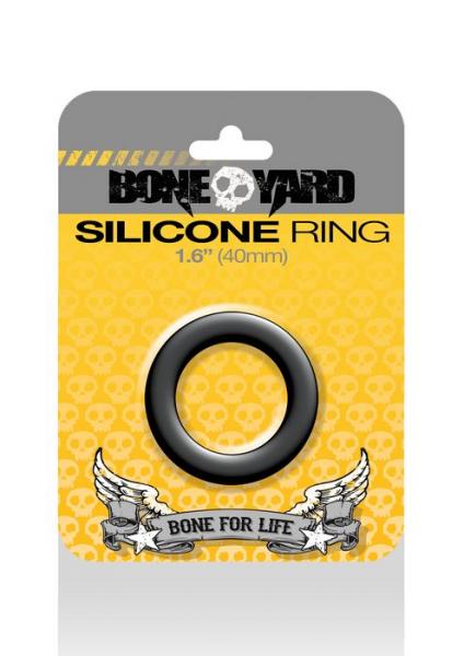 Boneyard Silicone Ring 1.6 inches Black - Click Image to Close