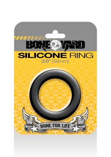 Boneyard Silicone Ring 2 inches Black - Click Image to Close