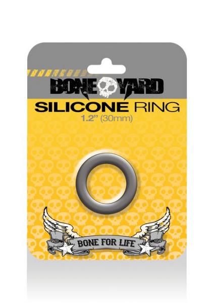 Boneyard Silicone Ring 1.2 inches Gray - Click Image to Close