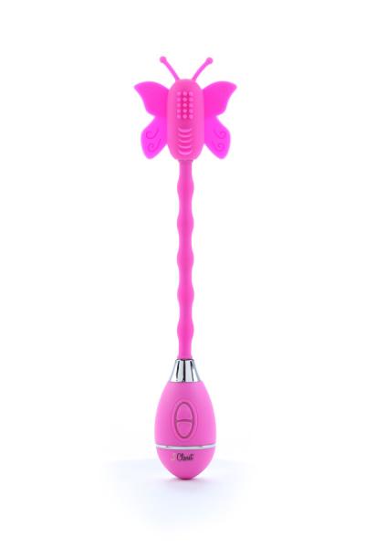 The Celine Butterfly Wand Pink Vibrator - Click Image to Close