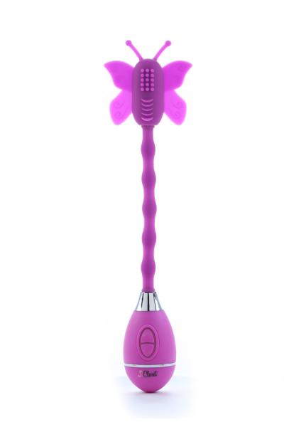 The Celine Butterfly Wand Vibrator Purple - Click Image to Close
