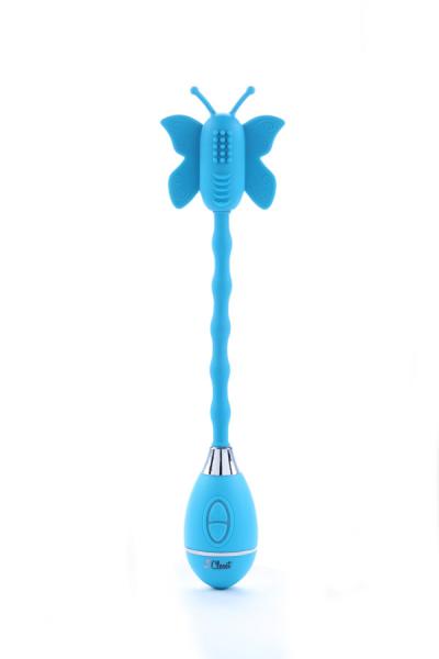 The Celine Butterfly Wand Vibrator Turquoise - Click Image to Close
