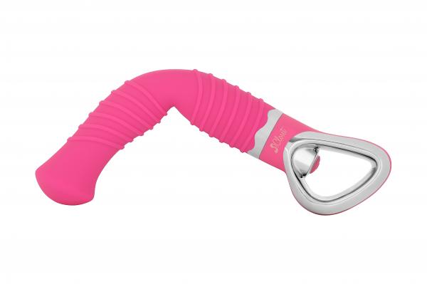 Ellie G Ribbed Pink Vibrator - Click Image to Close