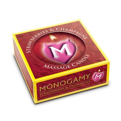 Monogamy Massage Candle Strawberry - Click Image to Close