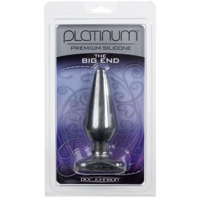 Platinum Silicone Charcoal Big End - Click Image to Close