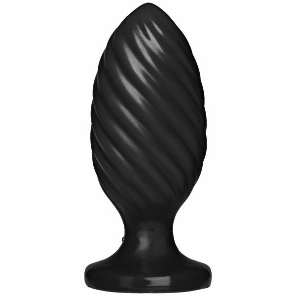 The Swirl Black Butt Plug - Click Image to Close