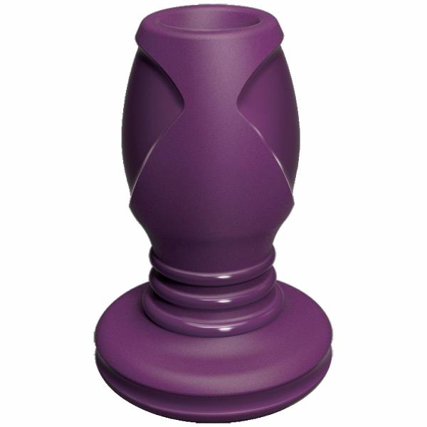 Premium Silicone Stretch Purple Small Plug - Click Image to Close