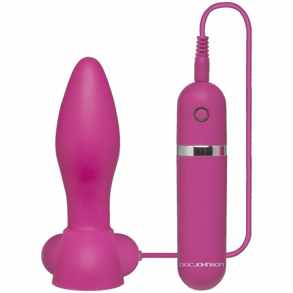 Touch Vibrating Plug Pink - Click Image to Close
