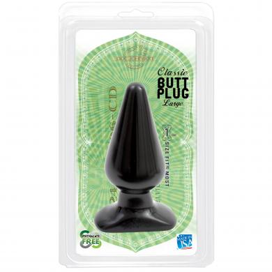 Butt Plug- Black- Large