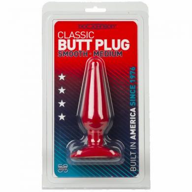 Butt Plug- Red- Slim Medium - Click Image to Close