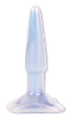 Small Iridescent Butt Plug Blue - Click Image to Close