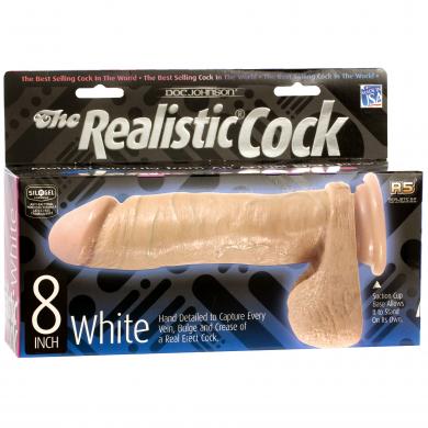 Beige Realistic Cock 8 inch