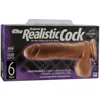 Mulatto Realistic Cock 6 inch - Click Image to Close