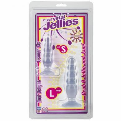 Crystal Jellies Anal Trainer Kit Clear - Click Image to Close
