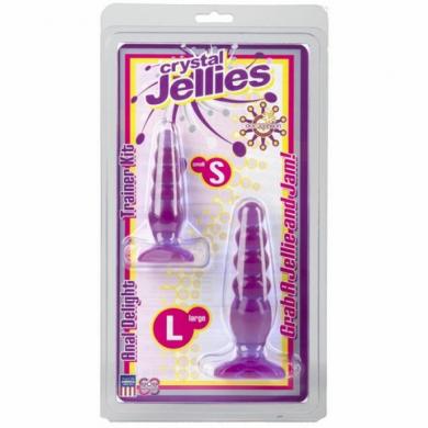Crystal Jellies Anal Trainer Kit Purple - Click Image to Close