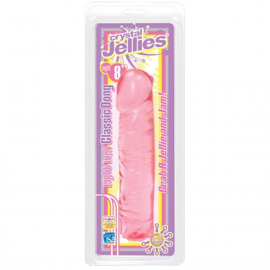 8 inch pink Jelly dildo