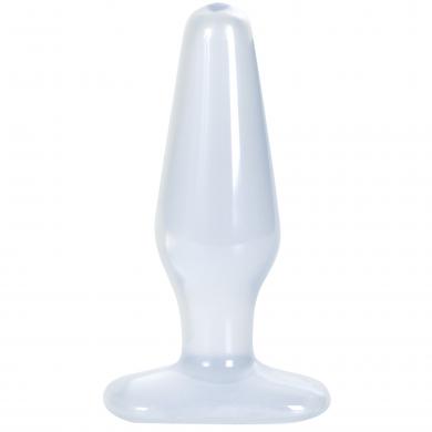 Medium clear Jelly butt plug - Click Image to Close