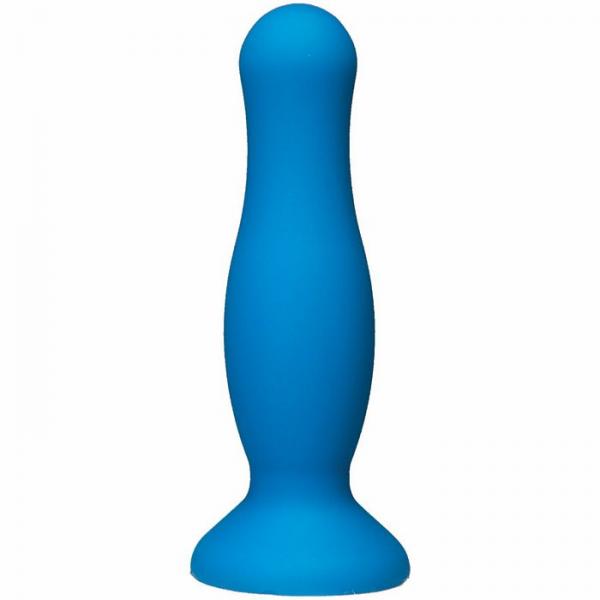 American Pop Mode Anal Plug 4 inches Blue Silicone