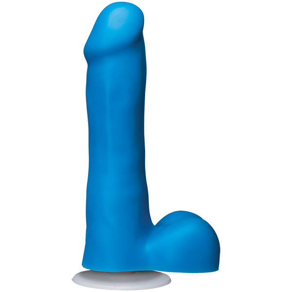 American POP! Icon Slim 6 inches Dong with Balls Blue - Click Image to Close