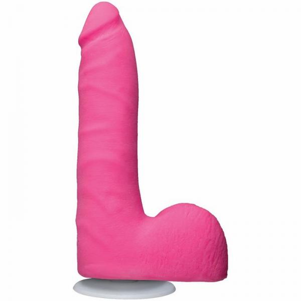 American Pop Revolution Pink 7 inches Slim Realistic Dildo Balls - Click Image to Close