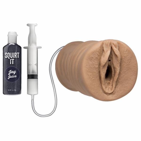 Squirt It Squirting Pussy Caramel Tan Stroker - Click Image to Close