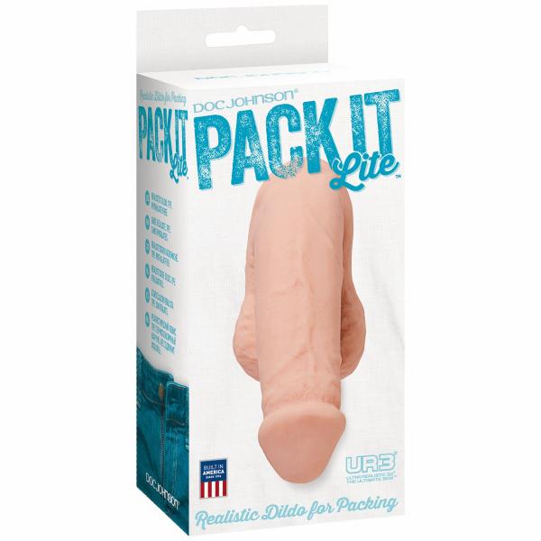 Pack It Lite White Realistic Dildo for Packing - Click Image to Close