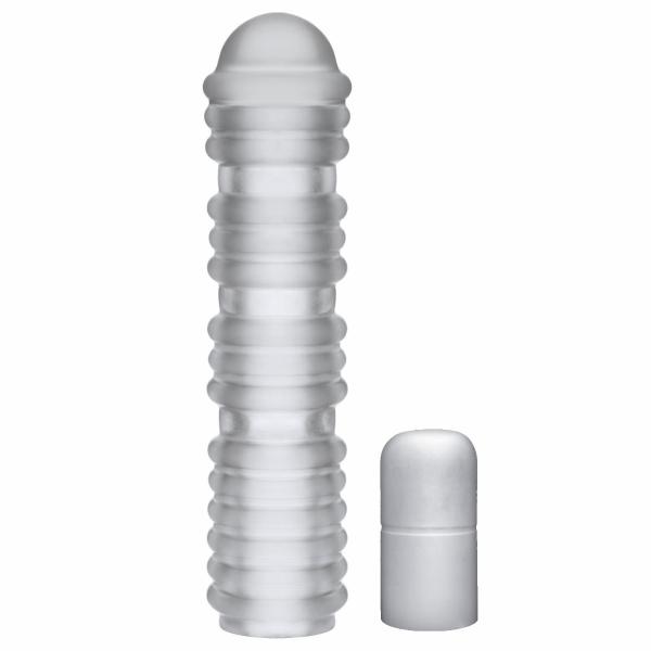 Xtend It Kit Ribbed Penis Extension Clear - Click Image to Close