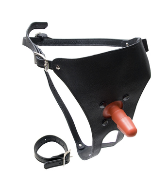 VAC -U-LOCK Leather Ultra Harness w/Plug - Click Image to Close