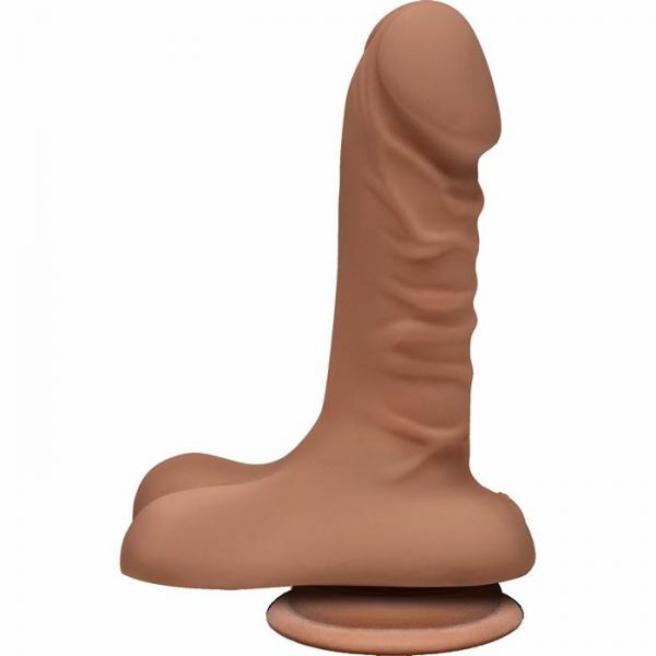 The D Super D 6 inches Dildo with Balls Caramel Tan - Click Image to Close