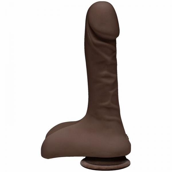 The D Super D 9 inches Dildo with Balls Chocolate Brown - Click Image to Close