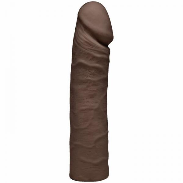 The Double D 16 inches Chocolate Ultraskyn Brown Dildo - Click Image to Close