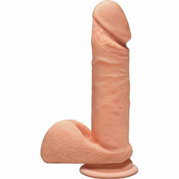 The D Perfect D 7 inches Dildo with Balls Vanilla Beige - Click Image to Close