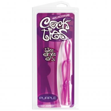 Silicone Cock Ties Cockring - Purple - Click Image to Close