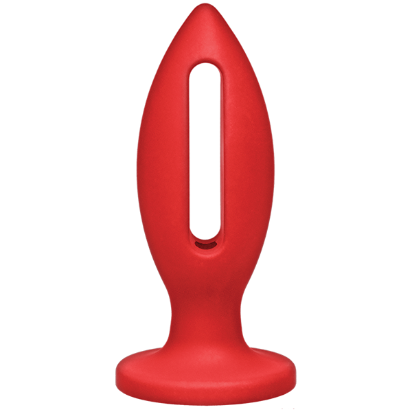Kink Wet Works 4 inches Silicone Lube Luge Plug Red