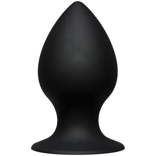 Kink Ace Silicone Anal Plug Large 4.5 inches Black - Click Image to Close